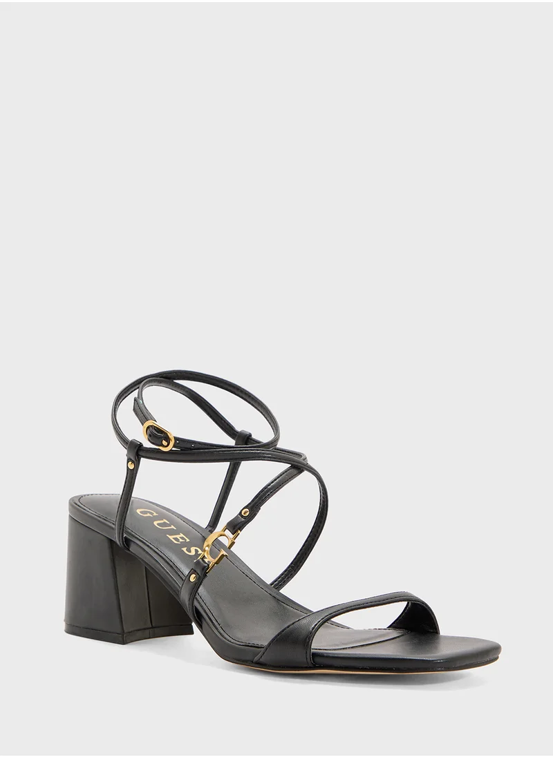 GUESS Ankle Strap High Heel Sandals