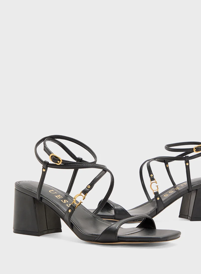 GUESS Ankle Strap High Heel Sandals
