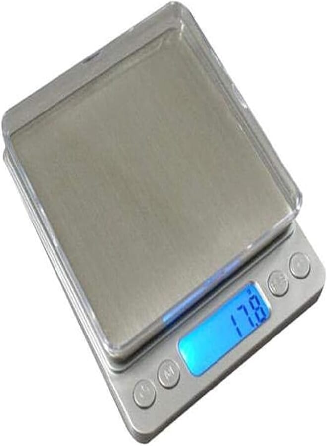 Spaceshoop Generic 3000g Electronic Scale, Silver, Countertop Digital Scale, LED Display, Stainless Steel, 0.1g Accuracy, Cooking & Jewelry Use