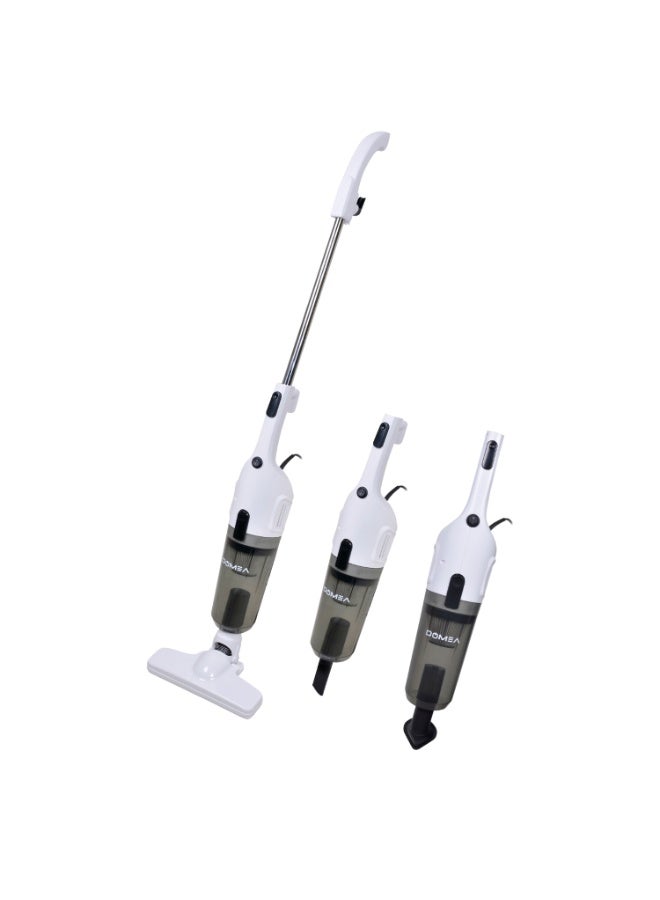 DOMEA Handheld Vacuum, 600W, 3-in-1 Stick Cleaner, 16000Pa Suction, HEPA Filter, 1.2L Dust Capacity, 5m Cord, Lightweight, Ideal for Home, Car, Floors, Sofas, Carpet, Pet Hair Cleaning, White - Image 1