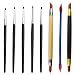 TOVOT 8PCS Silicone Paint Brushes Kit DoubleEnded Silicone Clay Tools Rubber Paint Brushes for Crafts Modeling Craving Shaping - Image 2