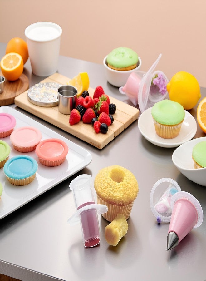 Wentoenapp 2Pcs Random Color Cupcake Corer Decorating Divider Pastry Corer Model Cake Filler Corers Corers and Pitters Fruit and Vegetable Tools Home and Kitchen - Image 3