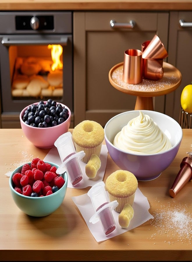 Wentoenapp 2Pcs Random Color Cupcake Corer Decorating Divider Pastry Corer Model Cake Filler Corers Corers and Pitters Fruit and Vegetable Tools Home and Kitchen - Image 4