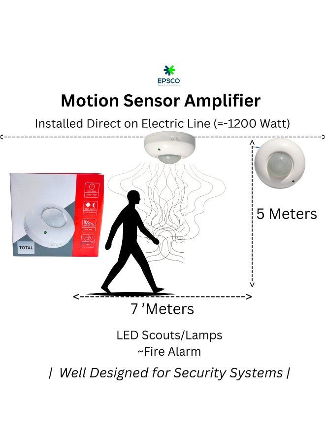 EPSCO IR Motion Sensor 180 degree - Power line 1200 watt - Image 3