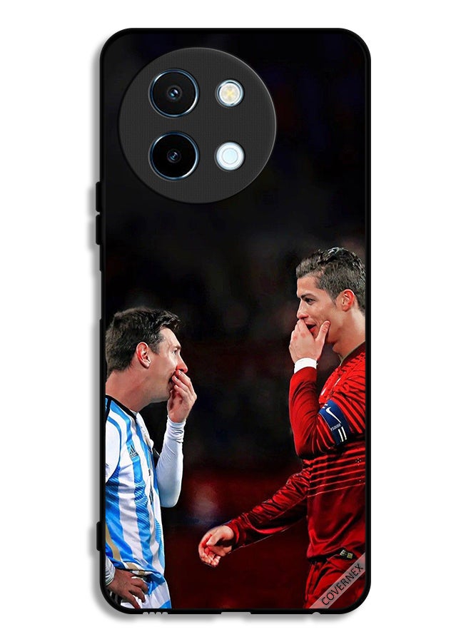 Covernex Vivo Y38 5G Protective Case Cover Ronaldo & Messi In One Frame - Image 1