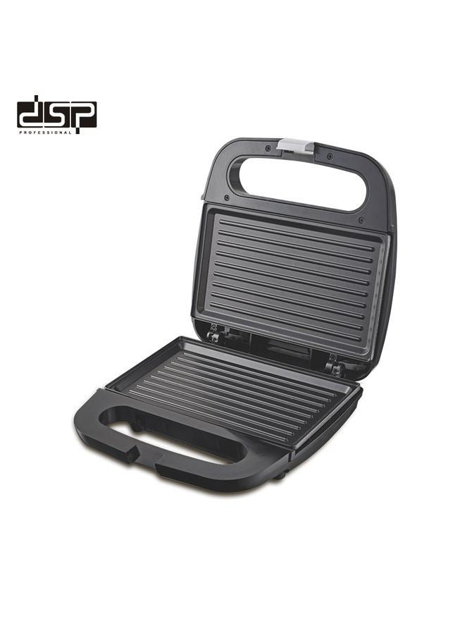 DSB DSP Sandwich Maker - 800W Non-Stick Cooking Plates, Plate Function, Temperature Control, Cool Touch Exterior, Ready to Cook Indicator Light, Lockable Lid, Sandwich Maker, Non-Stick Surface KC1170 - Image 2