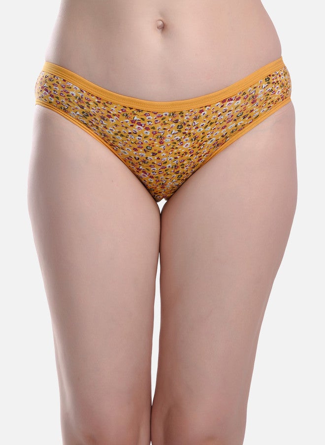 FIMS Women Floral Printed Anti-Microbial Hipster Briefs - Image 1