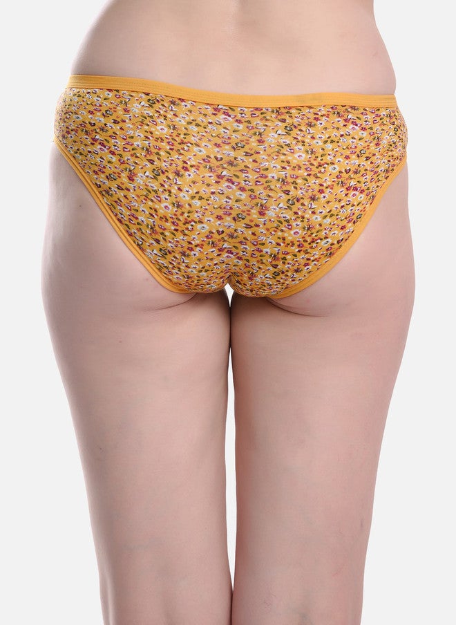 FIMS Women Floral Printed Anti-Microbial Hipster Briefs - Image 4