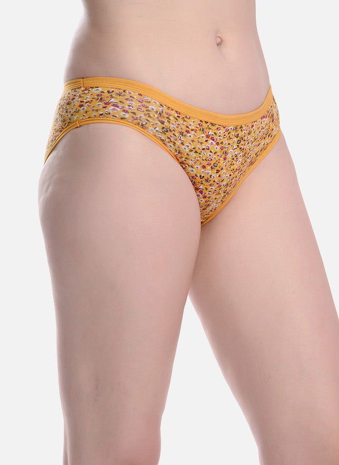 FIMS Women Floral Printed Anti-Microbial Hipster Briefs - Image 2
