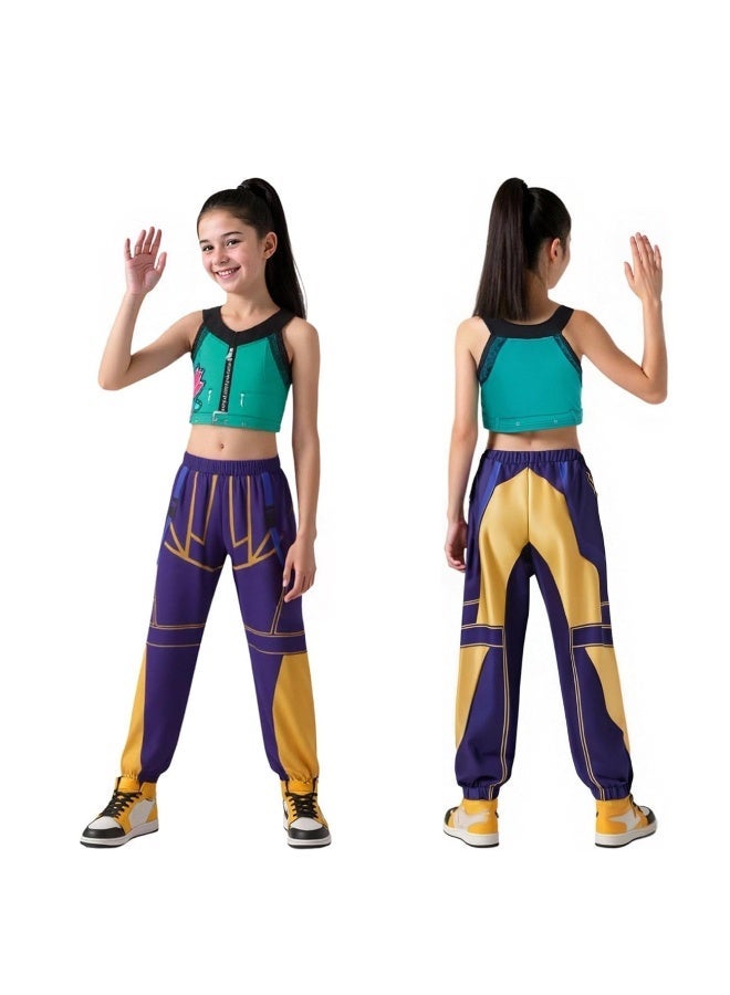 K-POP Demon Hunting Girl Group Zoe Cosplay Costume Exquisitely Recreates Stage Performance Outfit - Image 3