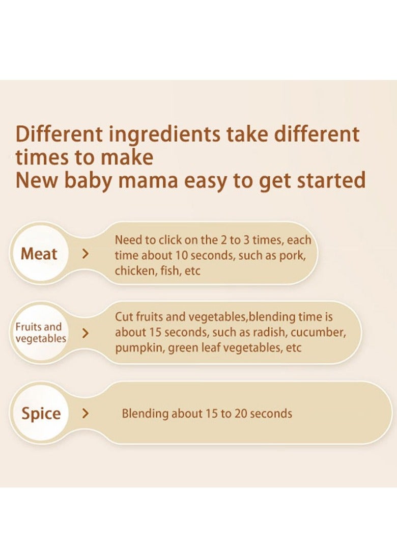 Baby Food Blender All-in-One Baby Food Processor Set for Foods, Fruits, Vegetables and Meats  - Image 4