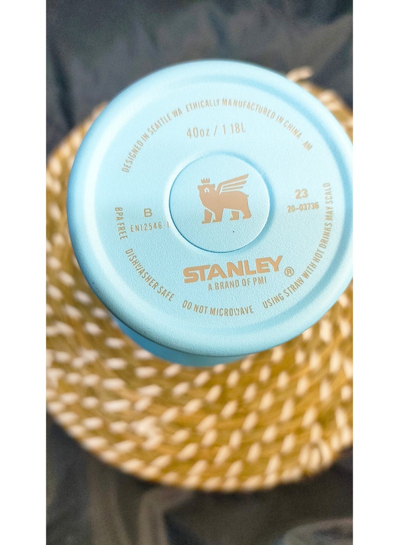 Stanley Cup Quencher Stainless Steel 1200ml ( blue sky) - Image 4