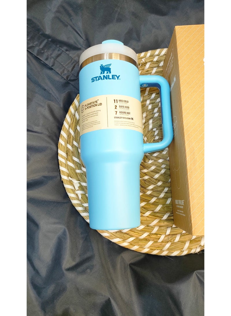 Stanley Cup Quencher Stainless Steel 1200ml ( blue sky) - Image 3