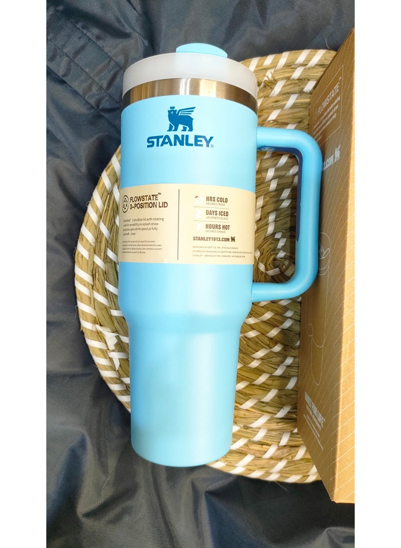 Stanley Cup Quencher Stainless Steel 1200ml ( blue sky) - Image 2