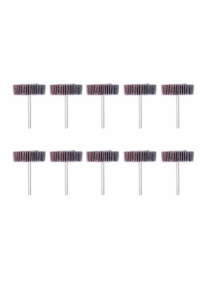 AUTOTOOLHOME 10 Pack Abrasive Flap Wheel Sander 80 Grit 1/8 inch Shank for Drill Grinding Polishing Sanding Wheels Rotary Tool - Image 5