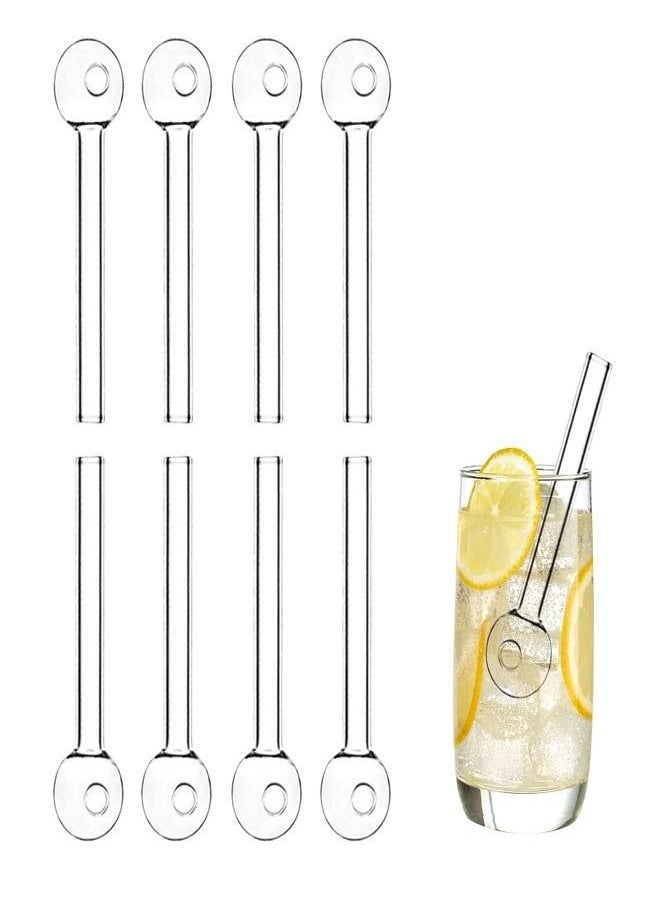 Generic - 2 Pack Clear Glass Drinking Straw for Hot Tea Juice and Hot Coffee - Image 1