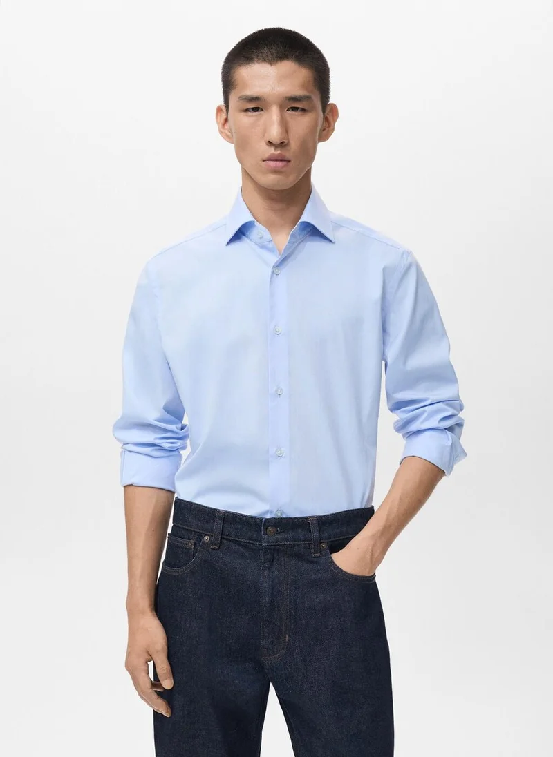 Mango Man Regular-fit 100% cotton shirt