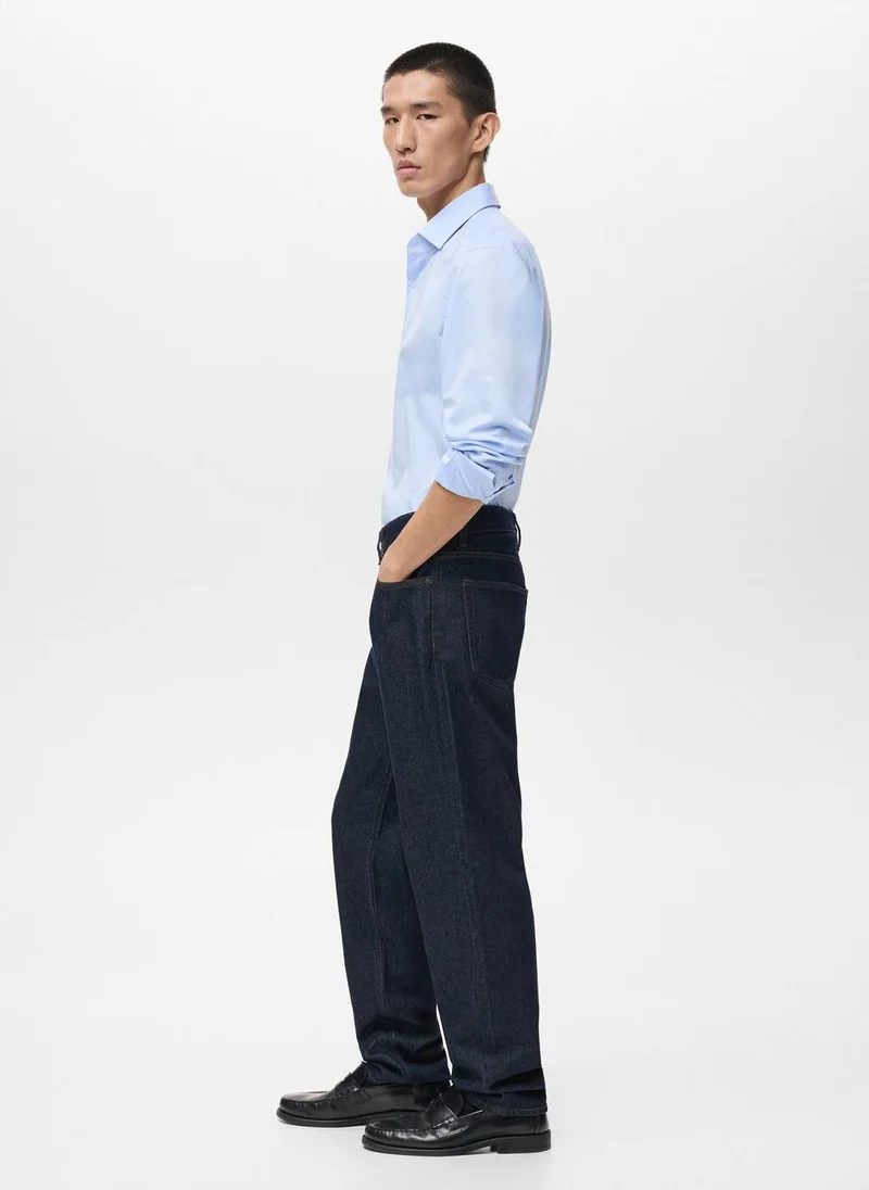 Mango Man  Regular-fit 100% cotton shirt for Men | Best Price UAE
