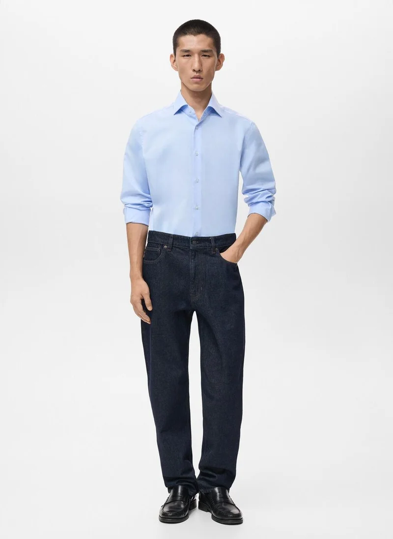 Mango Man  Regular-fit 100% cotton shirt for Men | Best Price UAE