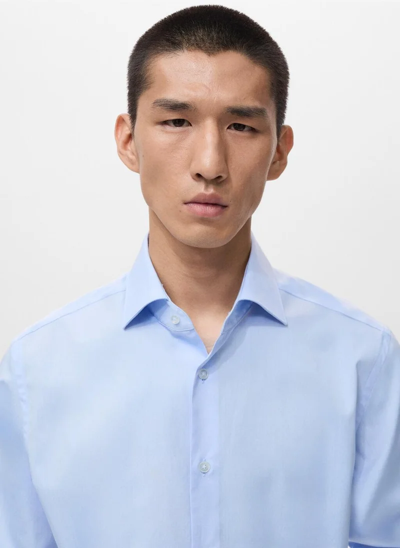 Mango Man  Regular-fit 100% cotton shirt for Men | Best Price UAE