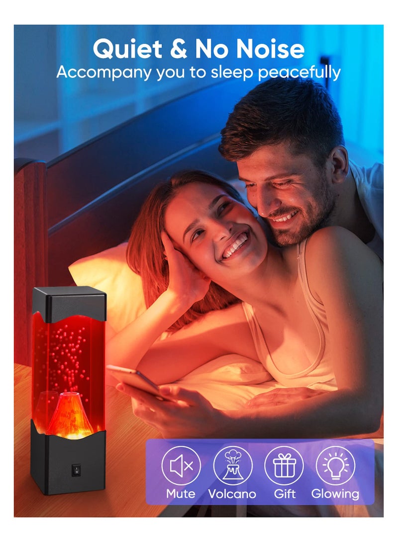 SYOSI مصباح البركان، ضوء الليل واقعي للانفجارات البركانية، أضواء نوم مكتبية تعمل بالطاقة USB، زينة لغرفة المكتب، مصابيح للاسترخاء، أدوات رائعة للرجال، هدايا عيد ميلاد مبتكرة للأطفال والبالغين - Image 2