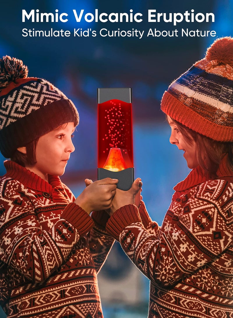 SYOSI مصباح البركان، ضوء الليل واقعي للانفجارات البركانية، أضواء نوم مكتبية تعمل بالطاقة USB، زينة لغرفة المكتب، مصابيح للاسترخاء، أدوات رائعة للرجال، هدايا عيد ميلاد مبتكرة للأطفال والبالغين - Image 3