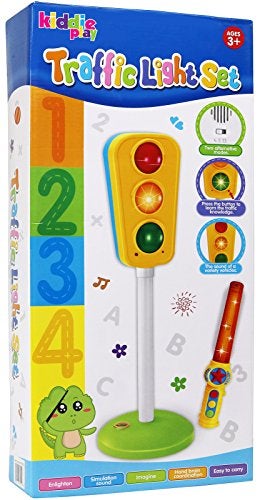 Kiddie Play Traffic Light Toy for Kids Cars and Bikes with Lights and Sounds - Image 5