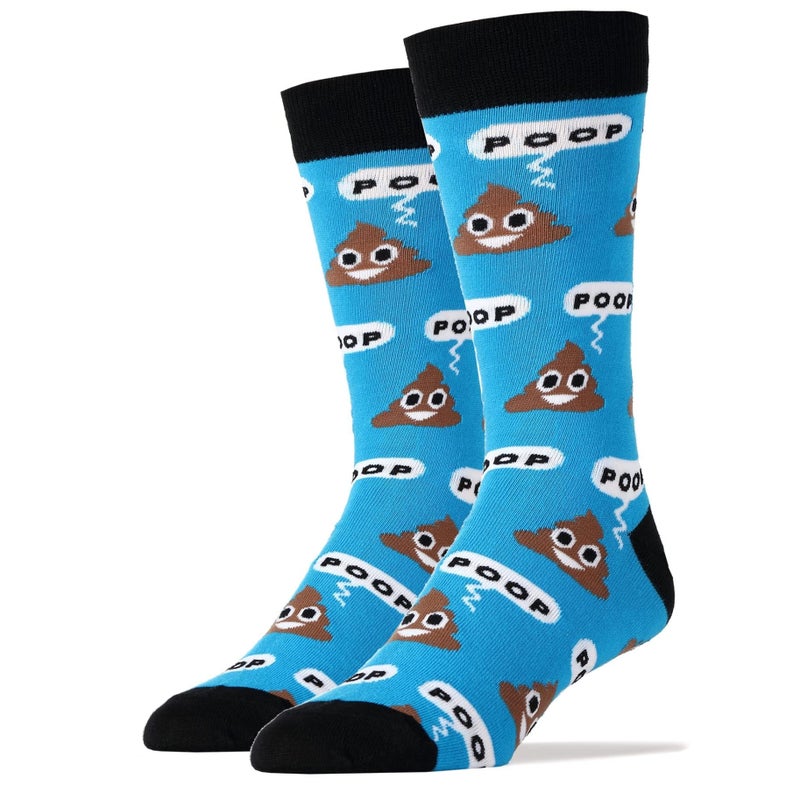 ooohyeah Oooh Yeah Socks Men's Luxury Combed Cotton Funny (POOP!), Large - Image 5