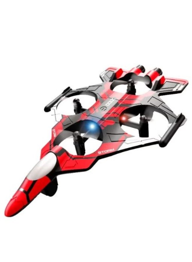 RYN Z100 RC Drone Plane Toy with LED Lights, Auto Hover, ABS Flying Jet for Kids - Image 1