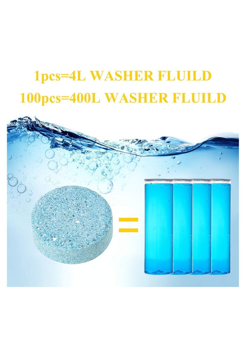 SYOSI 50 PCS Car Windshield Glass Concentrated Washer Tablets Solid Car Effervescent Tablets Glass Solid Wiper Cleaning Tablets for Car Kitchen Window - Image 4