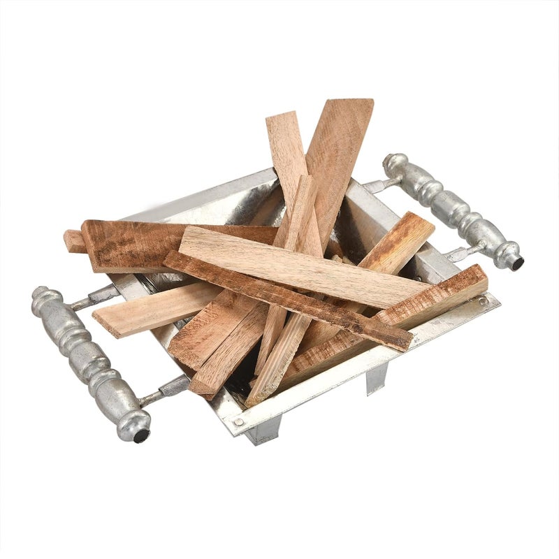 PTR موقد نار تقليدي PTR للبوغا والطقوس حافان كوند بجودة ثقيلة كوند للطقوس الفيدية مع مقابض خشبية ستايل 2 - Image 1