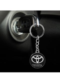TOYOTA 1PCS TOYOTA Emblem Car Key Chain Metal Decoration Toyota Keychain  - Image 3