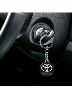 TOYOTA 1PCS TOYOTA Emblem Car Key Chain Metal Decoration Toyota Keychain  - Image 4