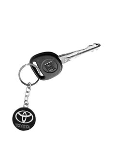 TOYOTA 1PCS TOYOTA Emblem Car Key Chain Metal Decoration Toyota Keychain  - Image 2