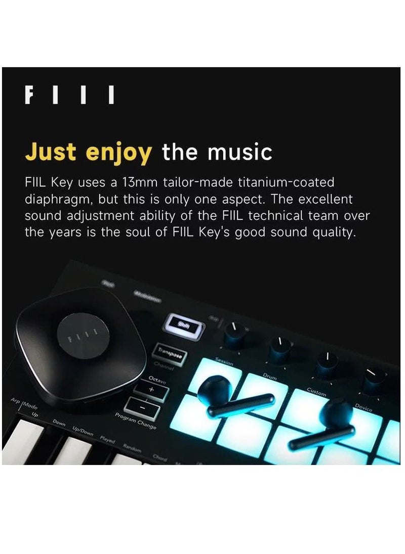 FIIL FIIL KEY Bluetooth 5.3 Headphones TWS True Wireless Earphones Dual Mic ENC Low Latency Gaming Headset Hi-Fi Headphones  - Image 2
