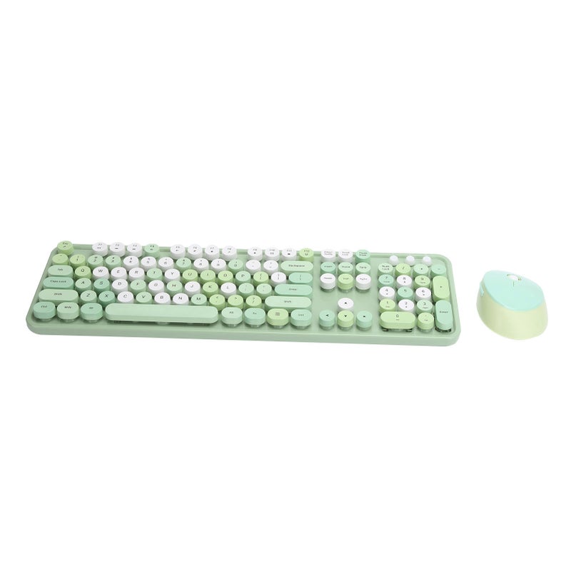 2.4Ghz Wireless 104 Key Keyboard and Mouse Set Desktop Cute Keyboard for Computer(Couleur Rose Mélangée ) - Image 5