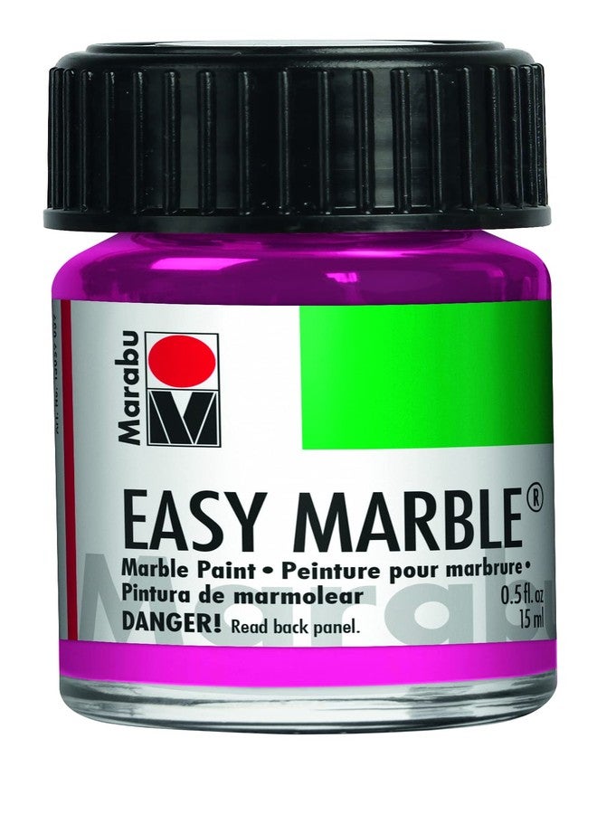 Marabu Easy Marble Paint - Raspberry - Delight Your Senses and Brighten Your Art with a Sweet and Vibrant Burst of Color - 15ml