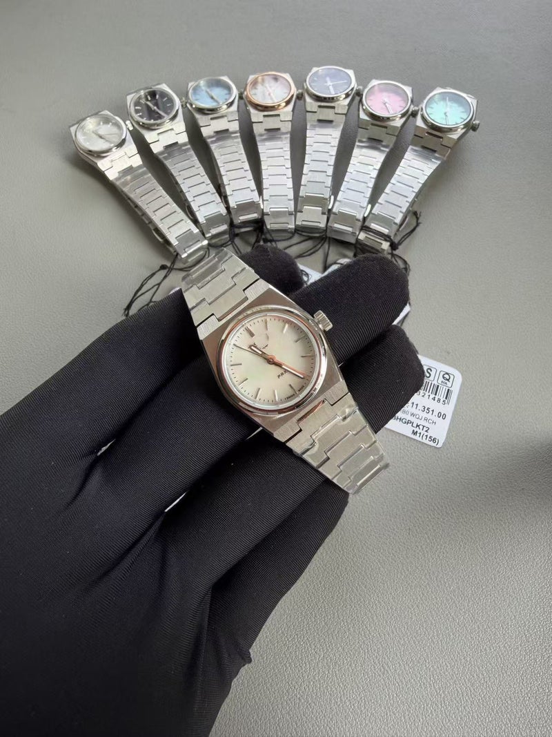 AIBI Prx Series Couple Quartz Watch - Elegant and Stylish for Women with White Mother-of-Pearl Face