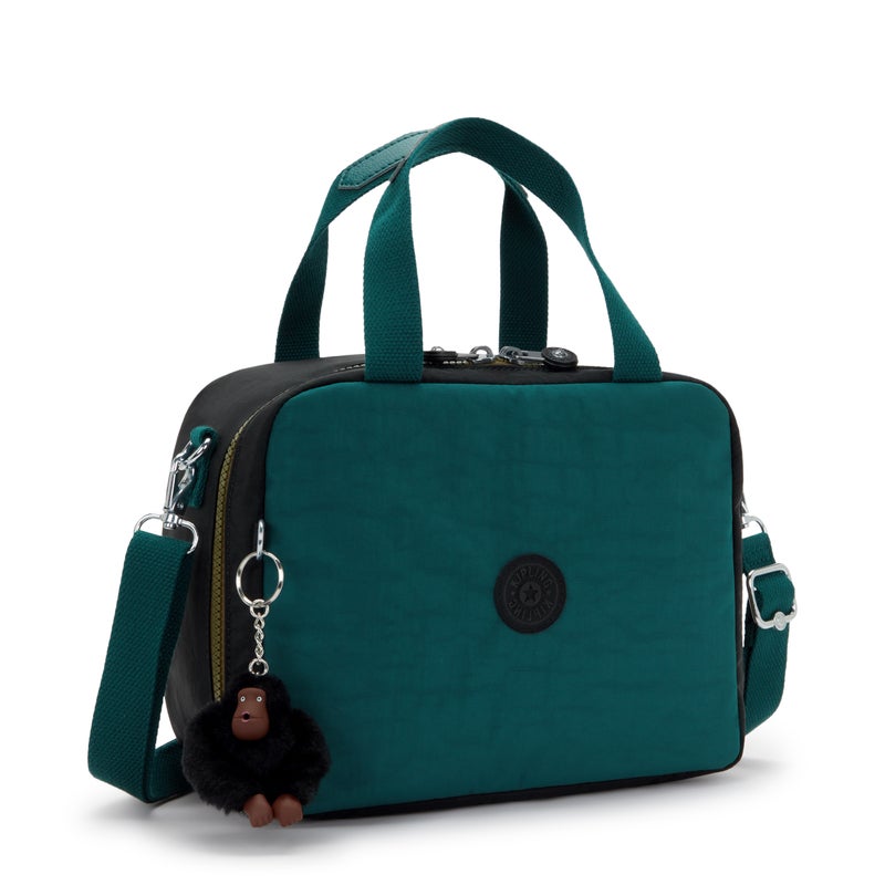 Kipling  Miyo Black Khaki Bl Large LunchBag with Trolley Sleeve 15381-5FY - Image 4