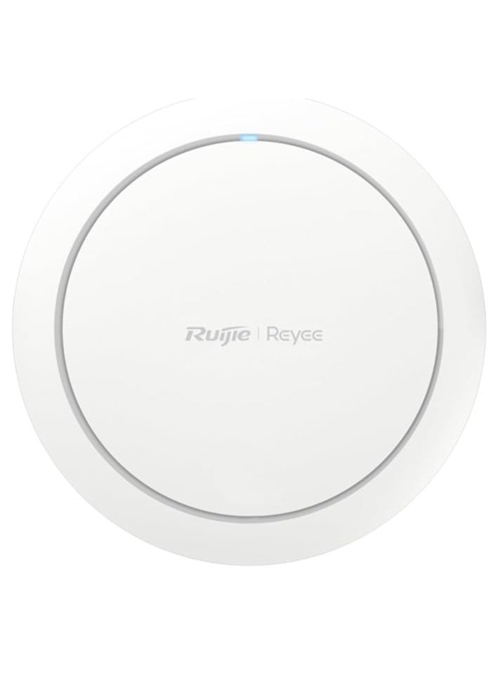 Ruijie REYEE - Ruijie RG-RAP2266 AX3000 Indoor Ceiling-Mount Wi-Fi 6 Access Point, 2977Mbps Max Speed, Dual Band 2.4 GHz & 5 GHz, Reyee Mesh Technology, Round Decent Design, White | RG-RAP2266 - Image 1