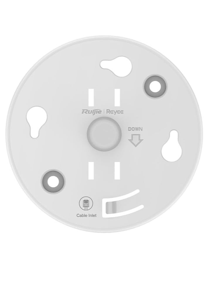 Ruijie REYEE - Ruijie RG-RAP2266 AX3000 Indoor Ceiling-Mount Wi-Fi 6 Access Point, 2977Mbps Max Speed, Dual Band 2.4 GHz & 5 GHz, Reyee Mesh Technology, Round Decent Design, White | RG-RAP2266 - Image 1