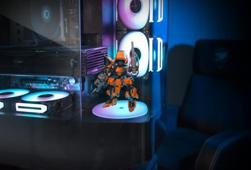 Cougar FV270 Luminous Rotating Platform - Spinning Demo Stand Offers a Dedicated Space for Hobby Figurines, Turning Your PC into a Personalized Gallery! (Black) - Image 3