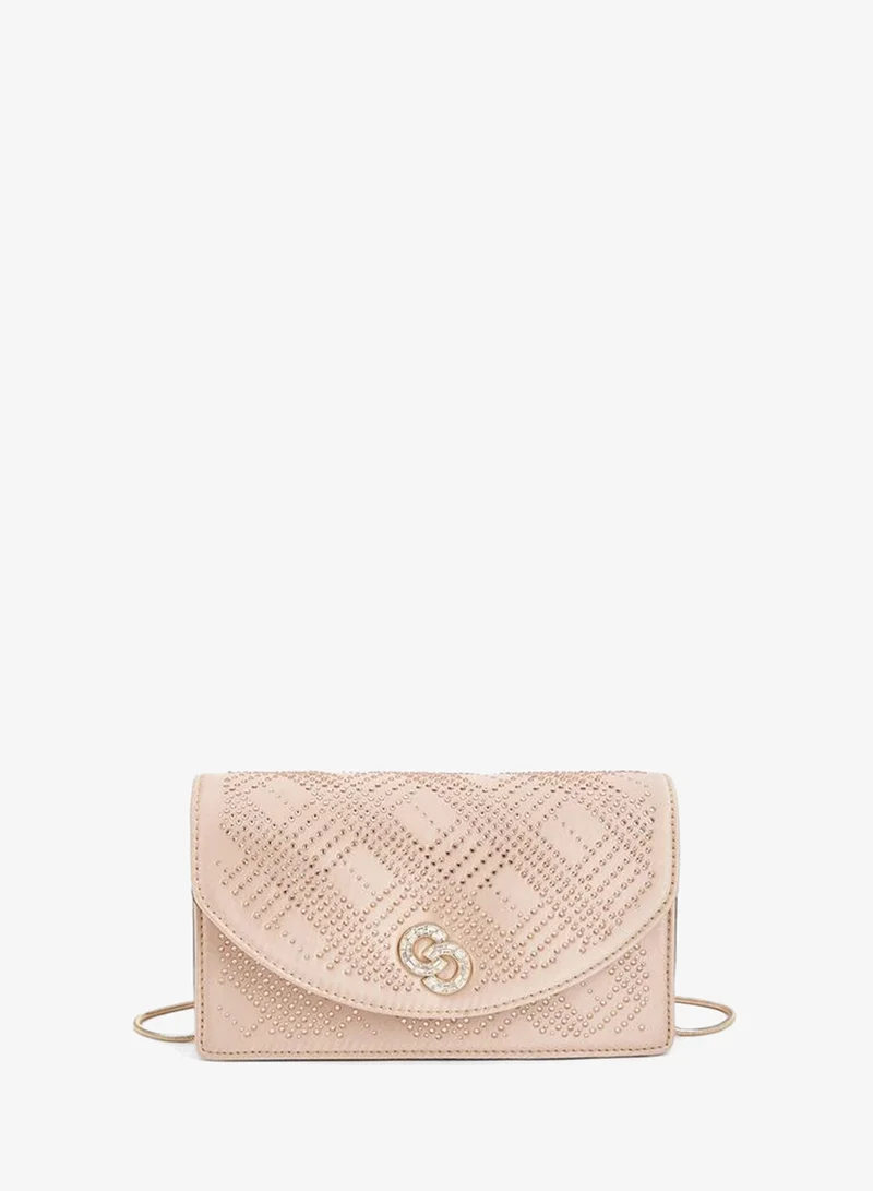 Celeste Embellished Crossbody Bag With Detachable Chain Strap Ramadan Collections