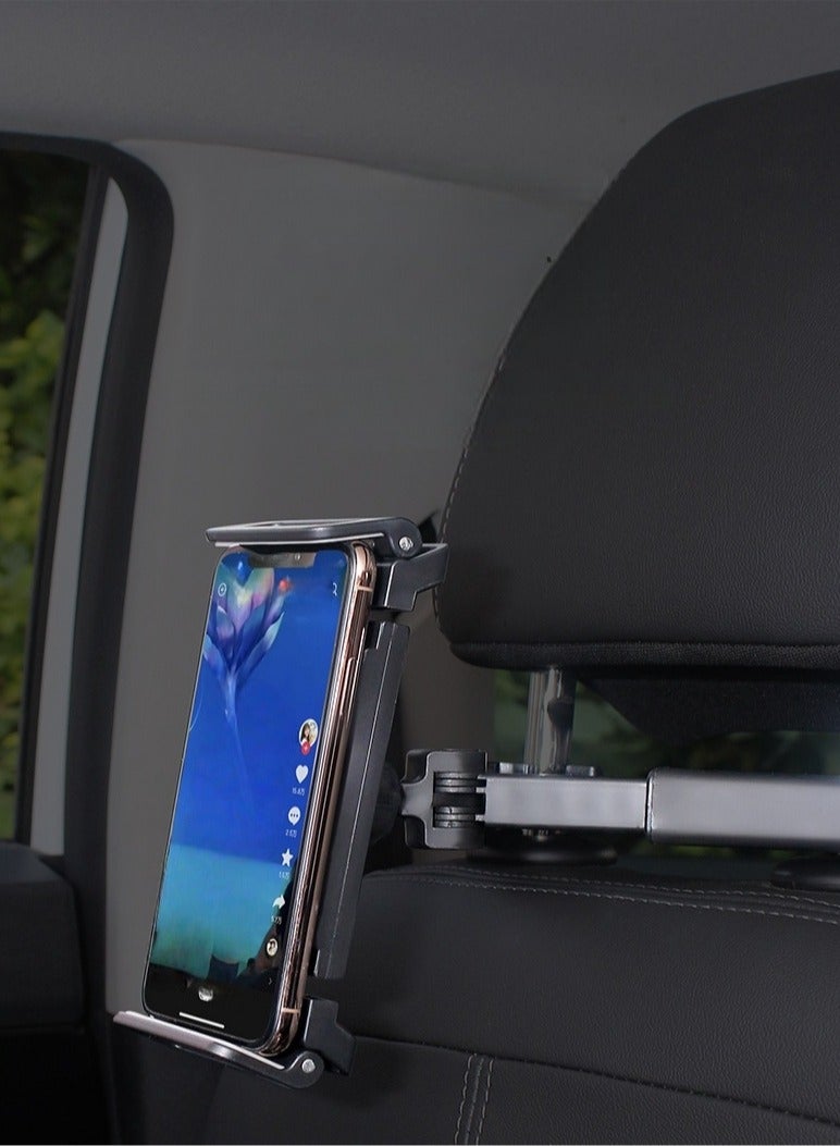 Tablet iPad Holder for Car Mount Headrest Must Have, iPad Car Holder Back Seat Travel Accessories Long Road Trip Essentials for Kids Adults Fits All 4.7-12.9" Devices & Headrest Rod - Image 4