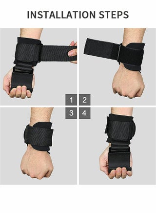 1Pcs Weightlifting Hooks Weightlifting Gloves Wristbands Gym Gloves Gym Protective Gear Wrist Support Wrist Straps for Deadlifts and Daily Gym Workouts - view 3