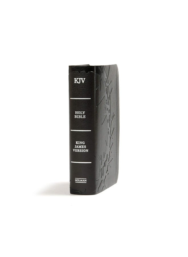 KJV Large Print Compact Reference Bible, Charcoal Leathertouch - Image 2