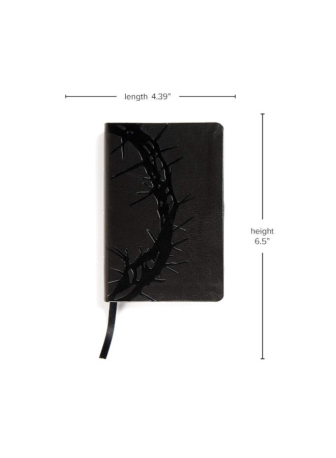KJV Large Print Compact Reference Bible, Charcoal Leathertouch - Image 5