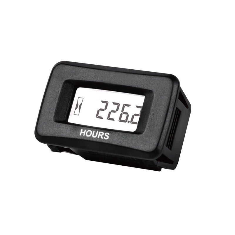 YOOREAL Digital AC/DC Hour Meter 5-277V,Waterproof Hour Meters Works on Various of ZTR Riding Lawn Mower Tractor Generator Land Trimmer UTV Brush Cutter. - Image 1
