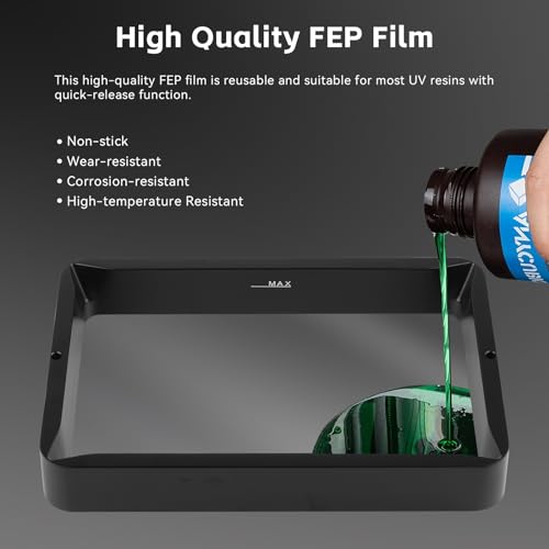 UniTak3D Photon Mono M5s FEP Release Film 210*290mm Compatible with Anycubic Mono M5s Pro/Mono M5s/Mono M5,Photon M3 Premium,for ELEGOO Saturn 3,Saturn 3 Ultra,Saturn 2,Saturn 8K,Halot Mage/Pro 3D Printer-5pcs - Image 4