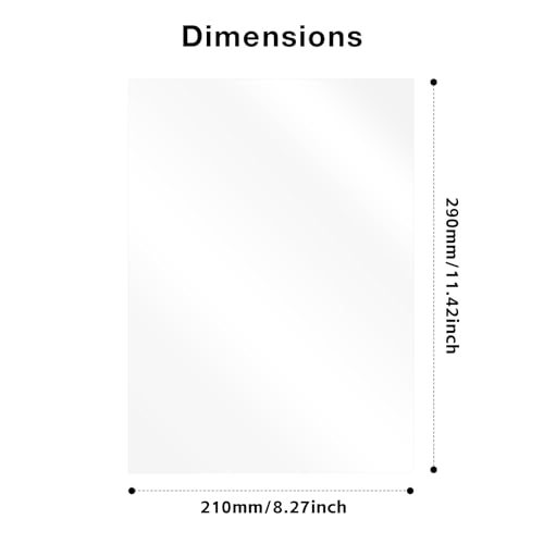 UniTak3D Photon Mono M5s FEP Release Film 210*290mm Compatible with Anycubic Mono M5s Pro/Mono M5s/Mono M5,Photon M3 Premium,for ELEGOO Saturn 3,Saturn 3 Ultra,Saturn 2,Saturn 8K,Halot Mage/Pro 3D Printer-5pcs - Image 2